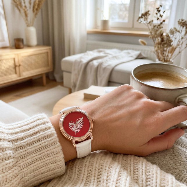 Timeless Red Heart Women's Watch (Creator Uploaded)