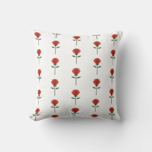 Timeless Red Rose Throw Pillow