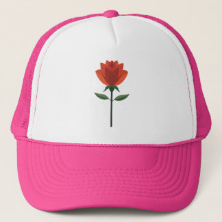Timeless Red Rose Trucker Hat