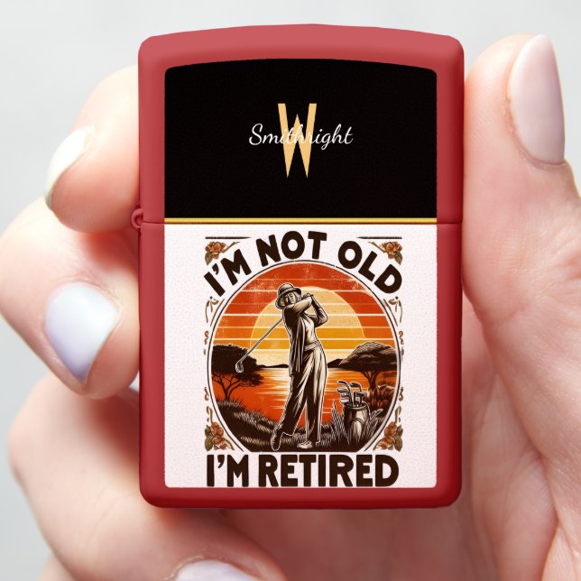 Timeless Retirement Attitude Zippo Lighter (In Hand)