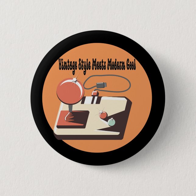 Timeless Retro Vibes  Button (Front)