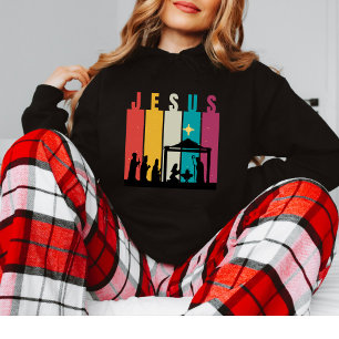 Timeless Reverence God Gift Retro Christmas  Sweatshirt