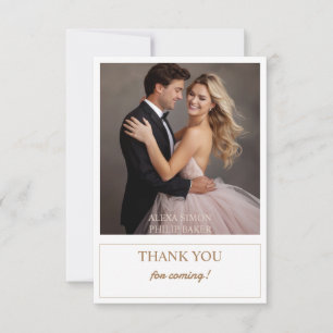 Timeless Romance Photo Wedding Thank You Cards