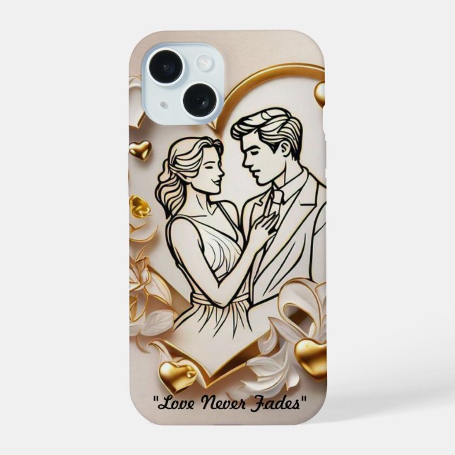 "Timeless Romantic Heart" Iphone Case (Back)