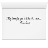 Timeless Rose Card (Inside Horizontal (Bottom))