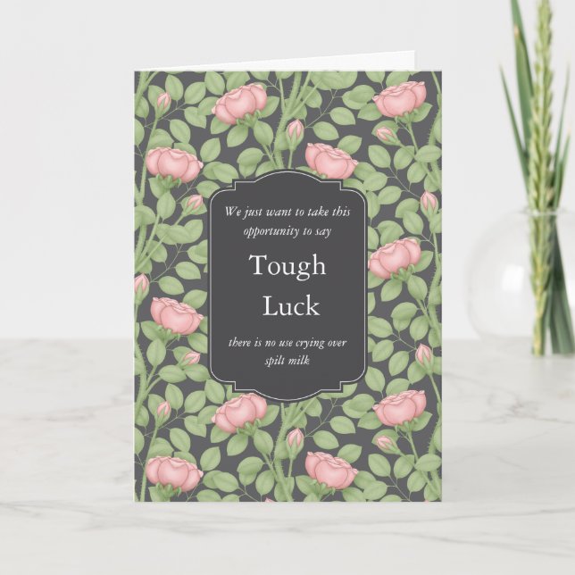 Timeless Roses Creative Personalized Gray Card (Front)