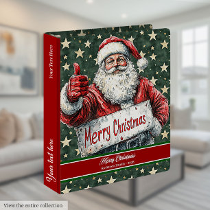 Timeless Santa Claus Personalized Gift Binder