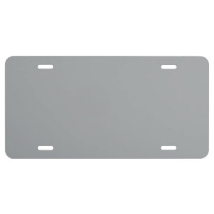 Timeless - Silver-Gray License Plate