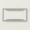Timeless - Silver Gray License Plate Frame