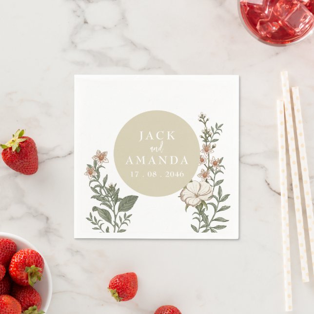 Timeless Simple Wedding Table Decoration Napkins (Insitu)