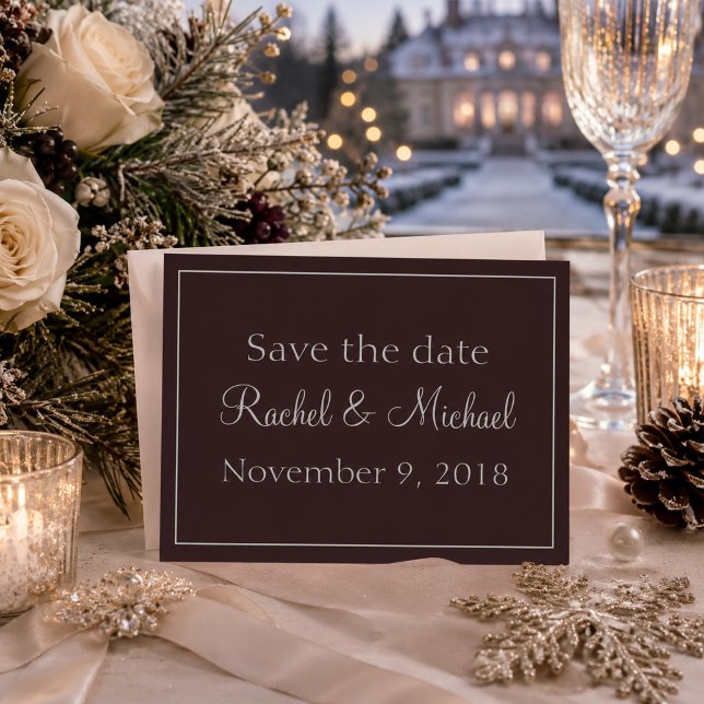 Timeless sophistication Purple Save the Date (Creator Uploaded)
