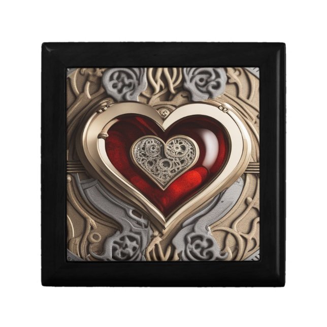 Timeless Steampunk Heart of Love Gift Box (Front)