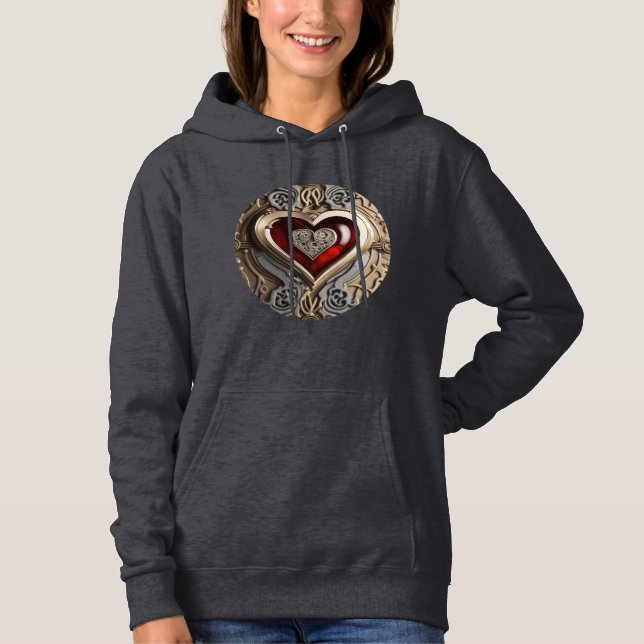 Timeless Steampunk Heart of Love Hoodie (Front)