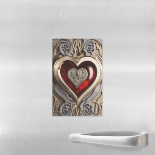 Timeless Steampunk Heart of Love Magnetic Dry Erase Sheet
