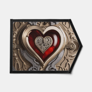 Timeless Steampunk Heart of Love Pennant
