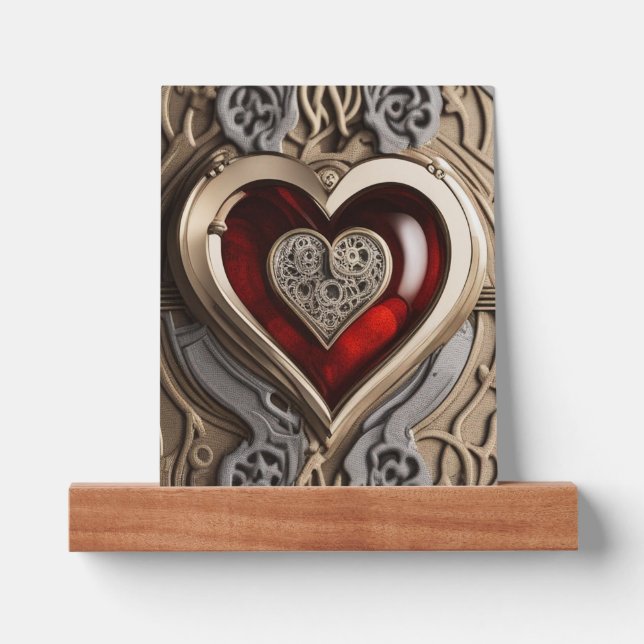 Timeless Steampunk Heart of Love Picture Ledge (Front)