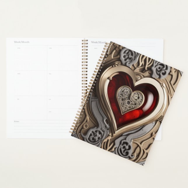 Timeless Steampunk Heart of Love Planner (Display)