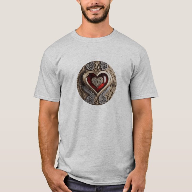 Timeless Steampunk Heart of Love T-Shirt (Front)