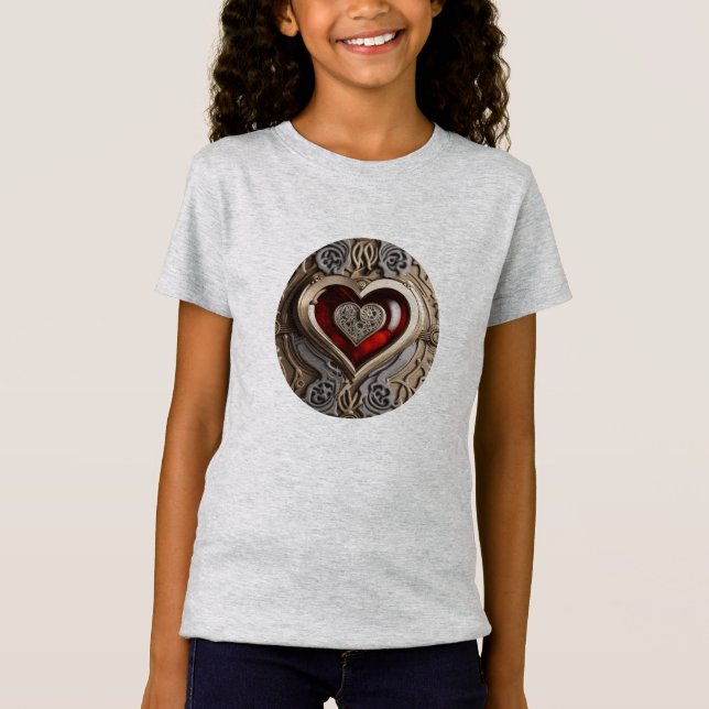 Timeless Steampunk Heart of Love T-Shirt (Front)