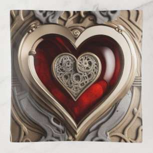 Timeless Steampunk Heart of Love Trinket Tray