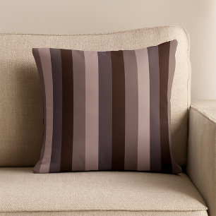 Timeless Stripes Eggplant Color Throw Pillow