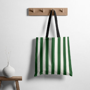 Timeless Stripes Green Tote Bag