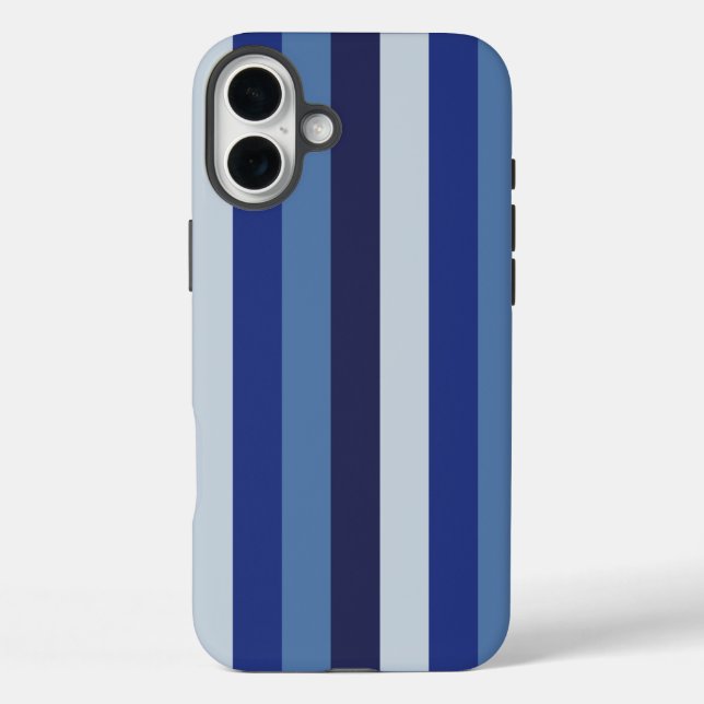 Timeless Stripes Navy Blue Case-Mate iPhone Case (Back)
