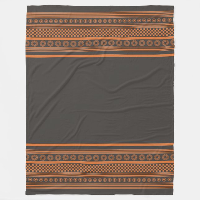 Timeless Style - Ancient Greek Rhodes Pattern Fleece Blanket (Front)