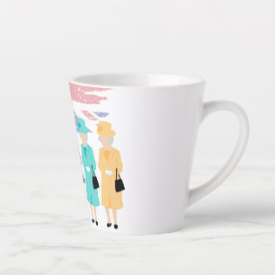 Timeless Style and Grace- RIP Queen Elizabeth II Latte Mug
