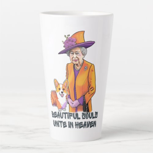 Timeless Style and Grace_ RIP Queen Elizabeth II  Latte Mug