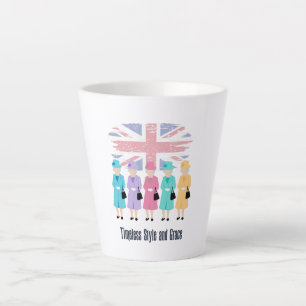 Timeless Style and Grace- RIP Queen Elizabeth II Latte Mug