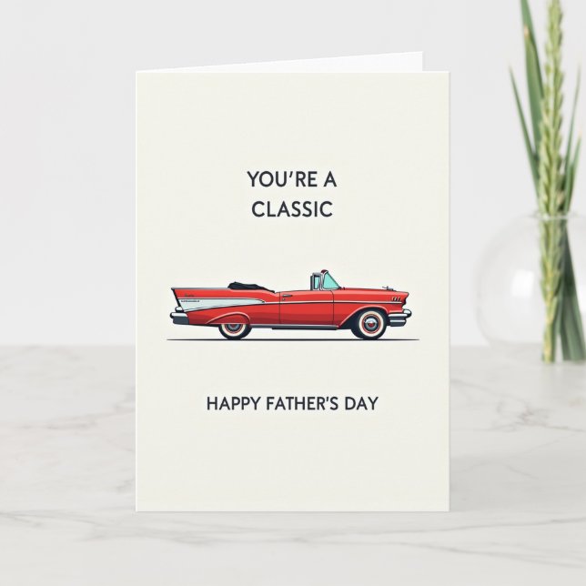 Timeless Style Fathers Day Card (Front)