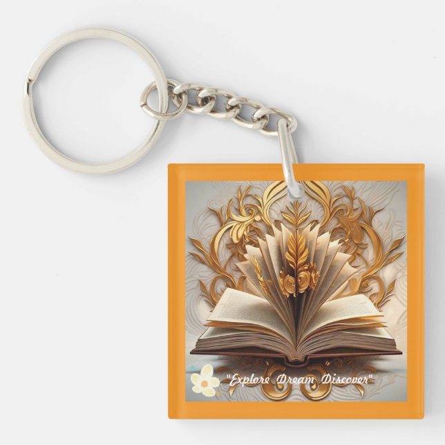 "Timeless Tales" Keychain (Front)