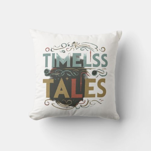 Timeless Tales Throw Pillow