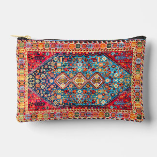 Timeless Tapestry: Colorful Moroccan Heritage Accessory Pouch