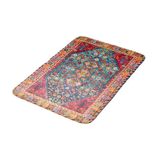 Timeless Tapestry: Colorful Moroccan Heritage Bath Mat
