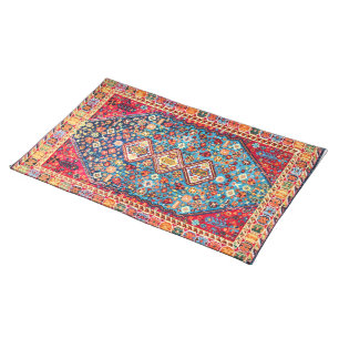 Timeless Tapestry: Colorful Moroccan Heritage  Cloth Placemat