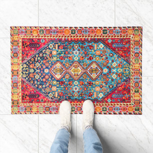 Timeless Tapestry: Colorful Moroccan Heritage Doormat
