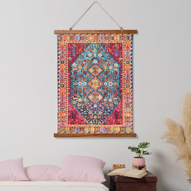 Timeless Tapestry: Colorful Moroccan Heritage  Hanging Tapestry (Bedroom)