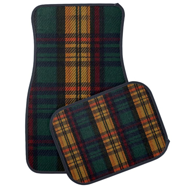 Timeless Tartan Pattern  Car Floor Mat (Set)