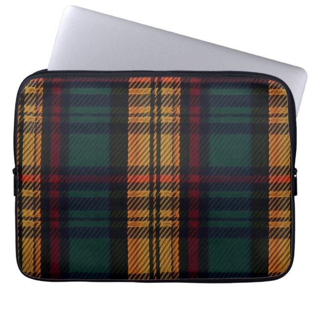 Timeless Tartan Pattern  Laptop Sleeve (Front)