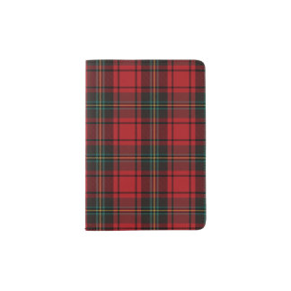 Timeless Tartan Plaid Red Black Ralph Pattern Passport Holder