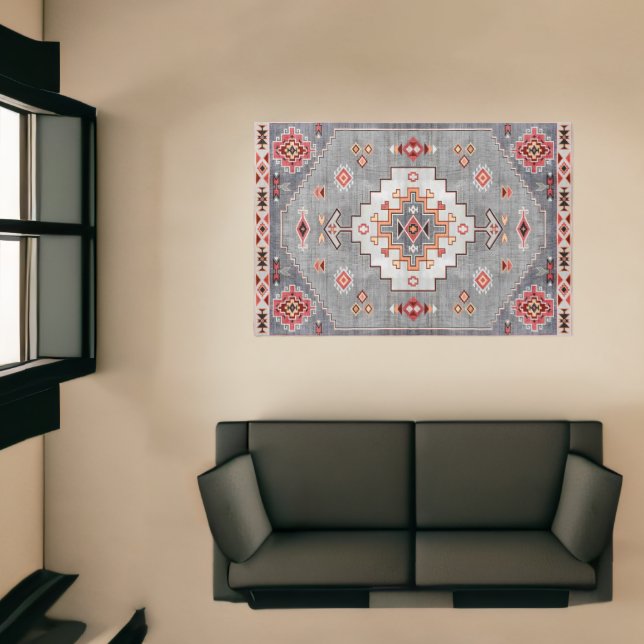 Timeless Threads: Heritage Boho Moroccan Geometry Rug (Insitu (Indoor 1))