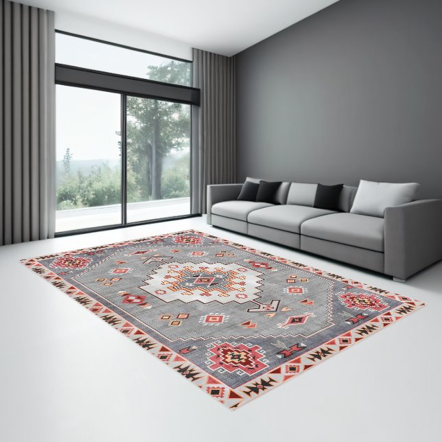 Timeless Threads: Heritage Boho Moroccan Geometry Rug (Insitu (Indoor 3))