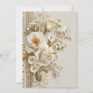 Timeless Together Vintage Lace Invitation