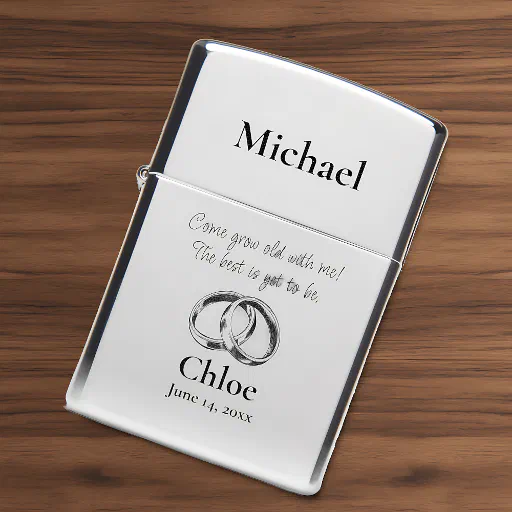 Timeless Token of Love Wedding Day Gift to Spouse Zippo Lighter