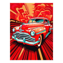 Timeless Treasures Vintage Car