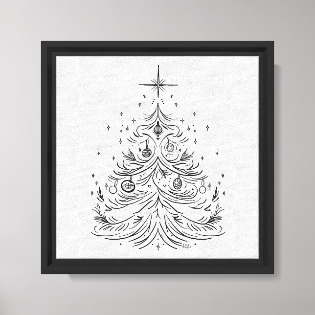 Timeless Tree Wrapped Canvas Print – Black Frame (Front)