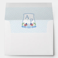 Timeless USA Flag Hydrangea Wedding Monogram 