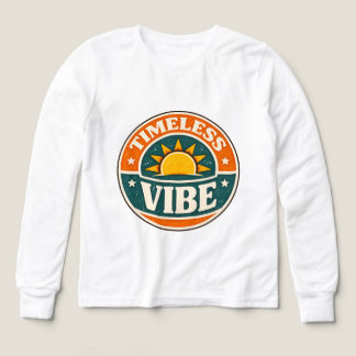 Timeless Vibe Vintage Retro Sunset Badge 70s Style Tri-Blend Shirts